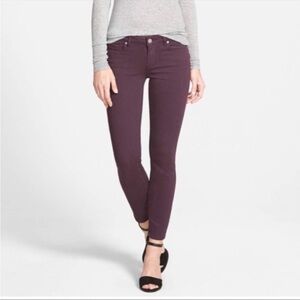 Sz29 PAIGE Verdugo Ankle Denim in Vintage Spiced Wine VGUC